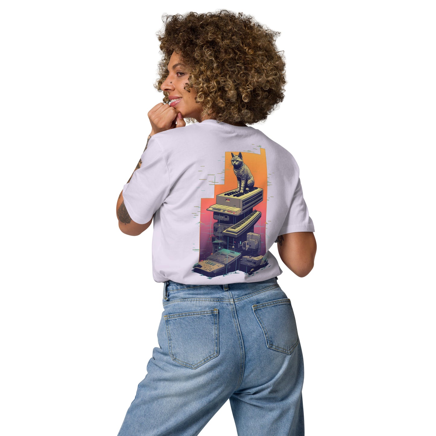 Unisex organic cotton t-shirt - Lavender, S image